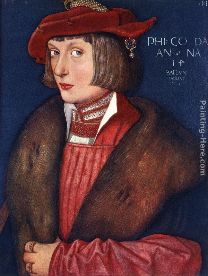Count Philip painting - Hans Baldung Count Philip art painting